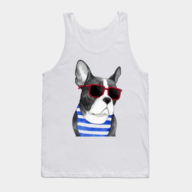 Frenchie Summer Style Tank Top by Barruf